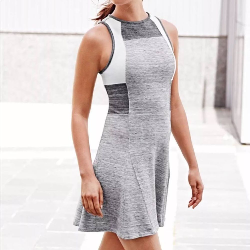 Derek Lam for Athleta Gray Colorblock Dress size XS